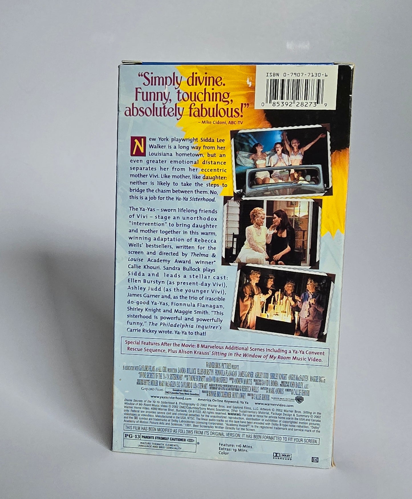 Divine Secrets of the Ya Ya Sisterhood back cover.