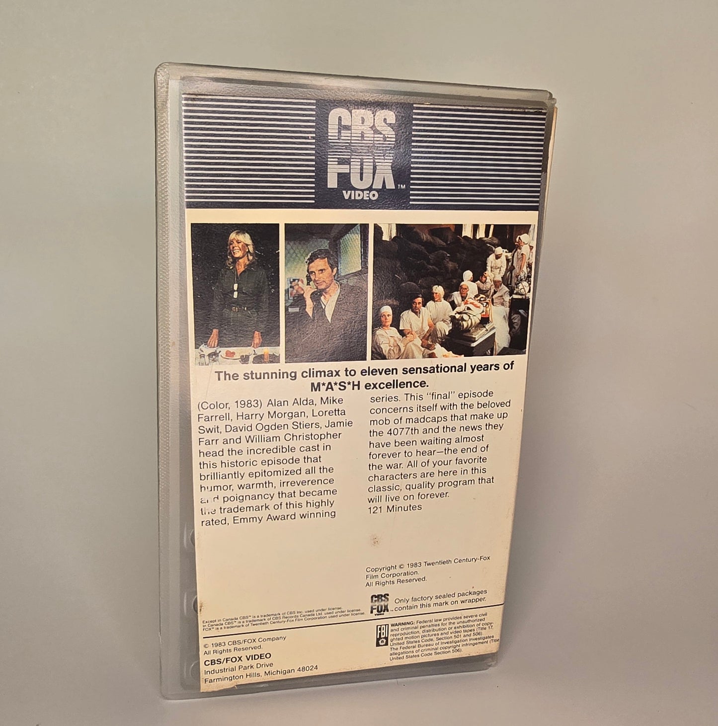 MASH movie back cover