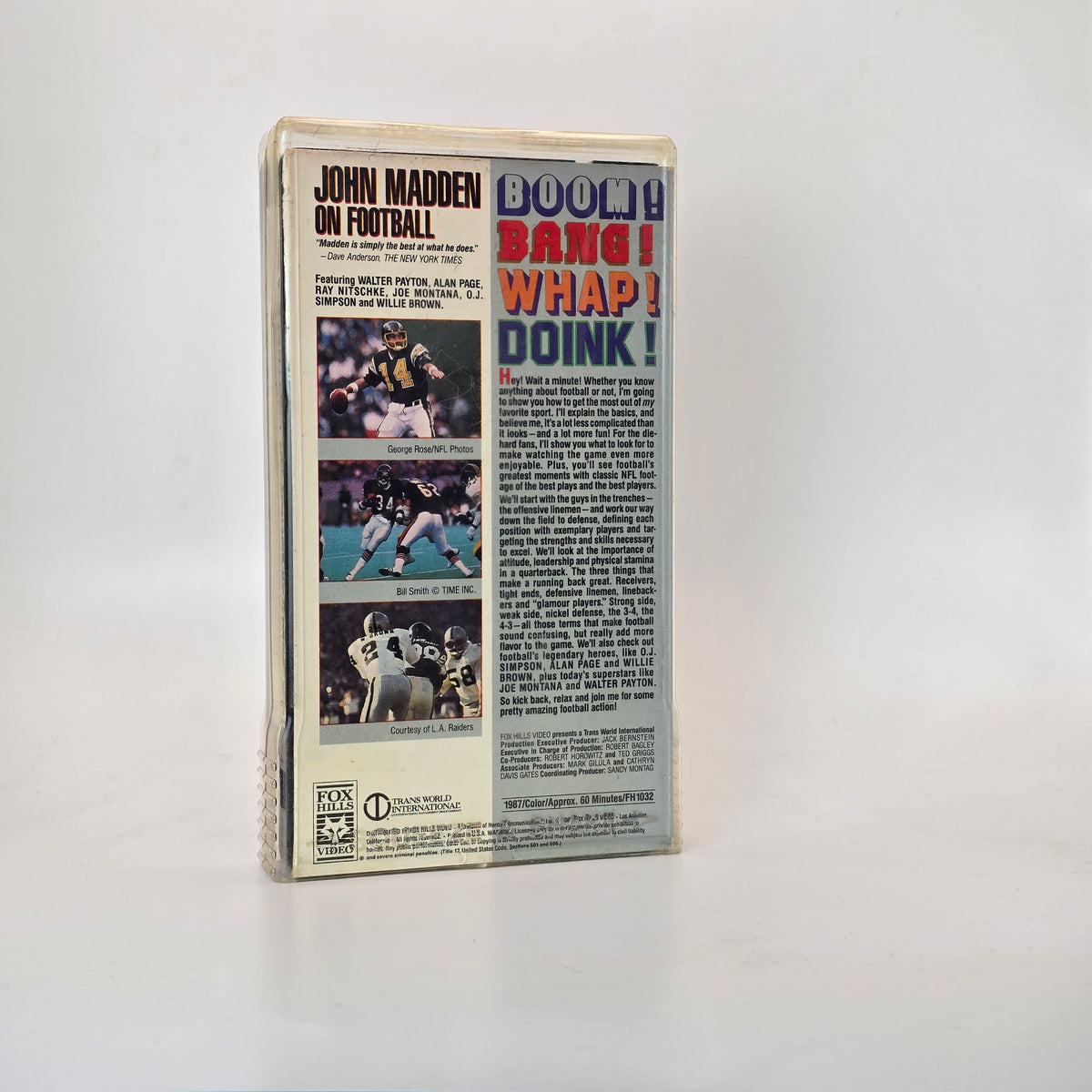 Boom! Bang! Whap! Doink! John Madden on Football