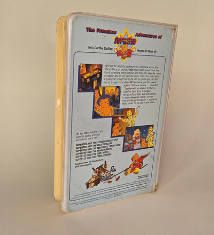The Premiere Adventures of Superted back cover.